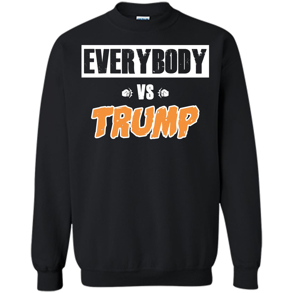 Funny President T-shirt Everybody Vs Trump Black