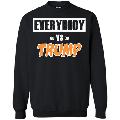 Funny President T-shirt Everybody Vs Trump Black