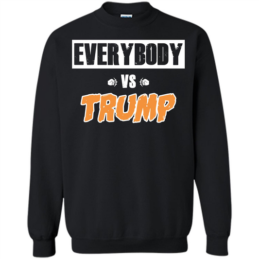 Funny President T-shirt Everybody Vs Trump Black
