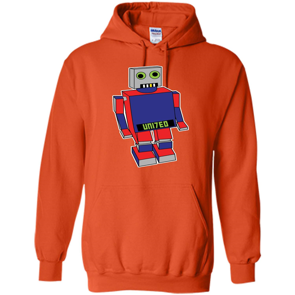 Robot T-shirt Gift for Kids Orange