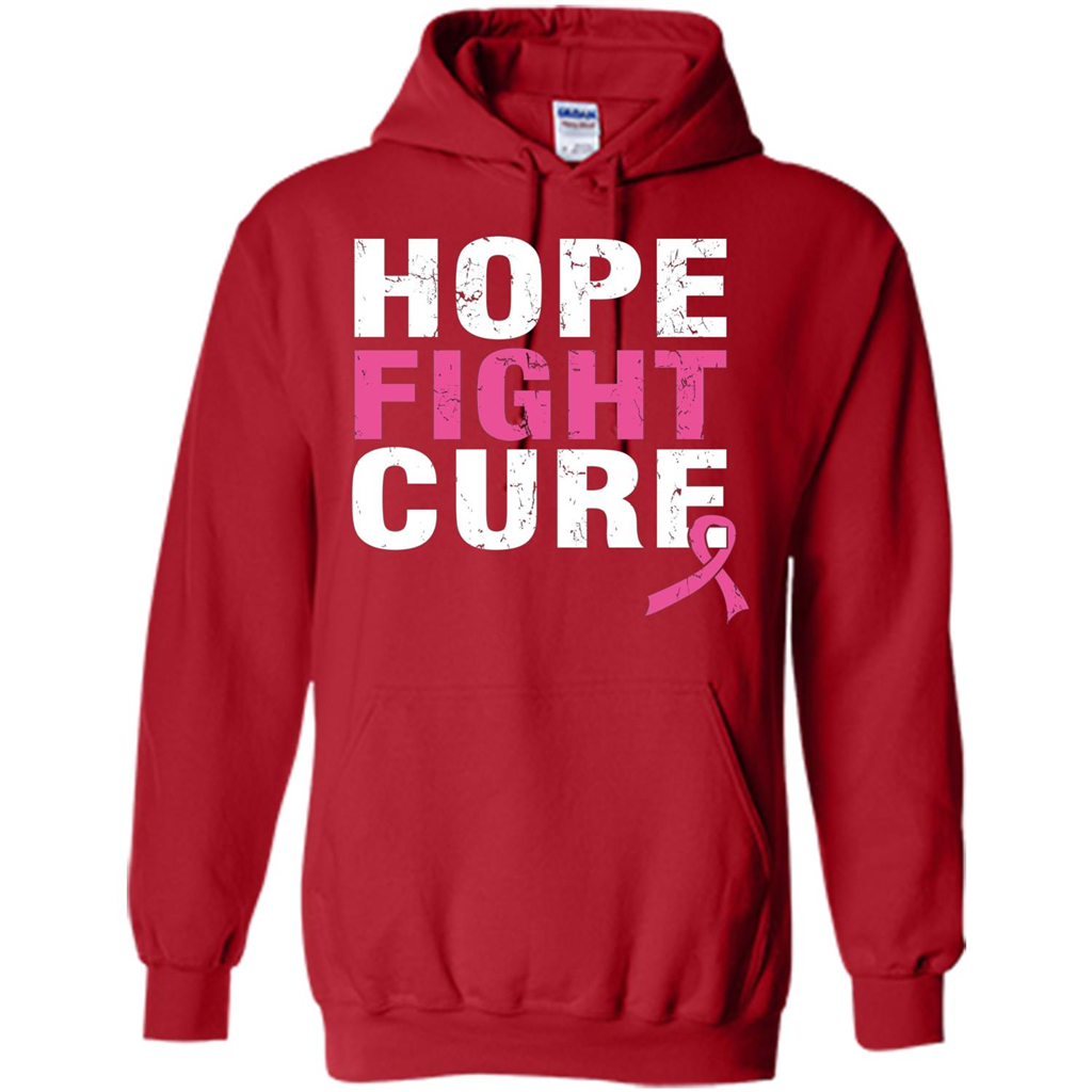 Breast Cancer Awareness T-shirt Hope Fight Cure Red