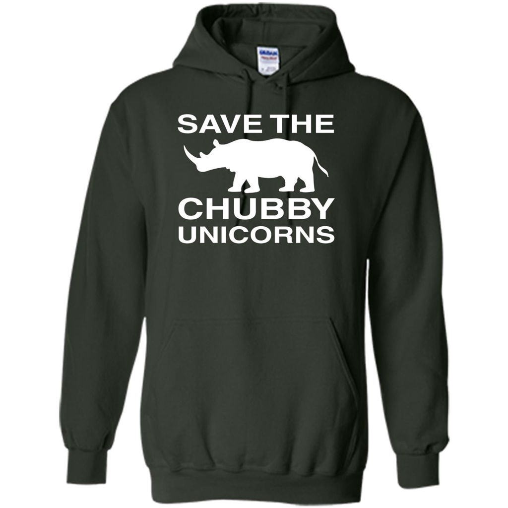Save the Chubby Unicorns T Shirt For Men, Womens, and Kids Forest Green