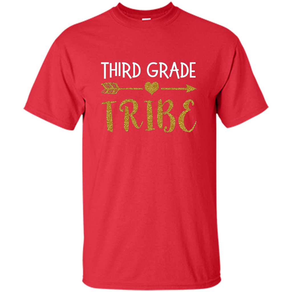Third Grade Tribe T-shirt School Day T-shirt Red