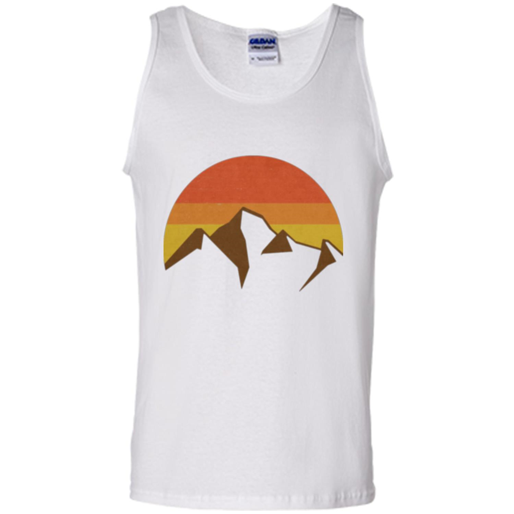 Mountain And Fall Sun T-shirt White
