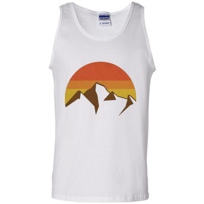 Mountain And Fall Sun T-shirt White