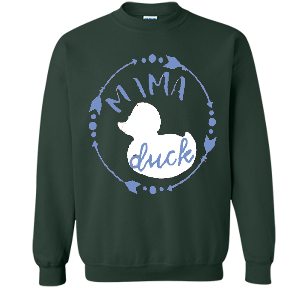 Women's Mama Duck TShirt, Mama Duck Plaid Shirt, Matching Fa shirt Forest Green