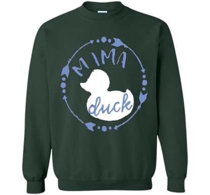 Women's Mama Duck TShirt, Mama Duck Plaid Shirt, Matching Fa shirt Forest Green