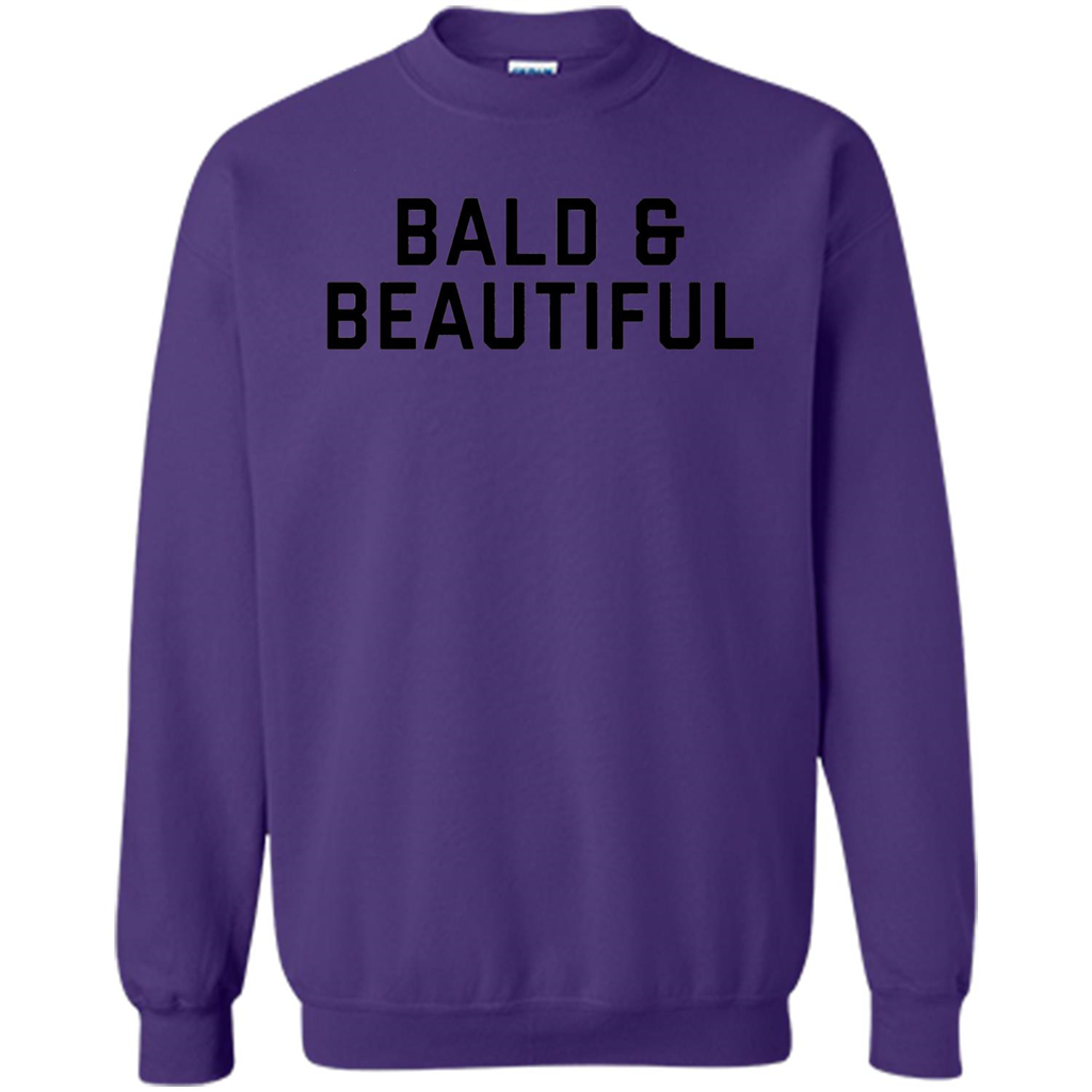 Bald and Beautiful T-shirt Purple