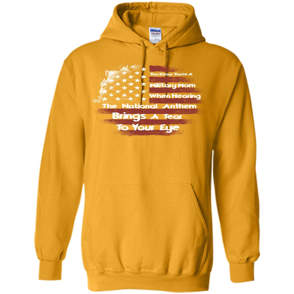 Military Mom. You Know You're A Military Mom When T-shirt Gold