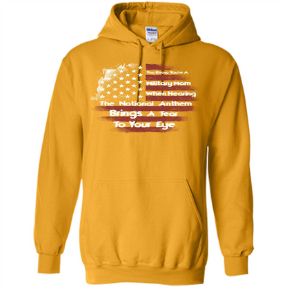 Military Mom. You Know You're A Military Mom When T-shirt Gold