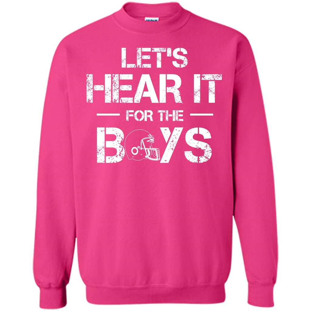 Football T-shirt Let's Hear It For The Boys Heliconia