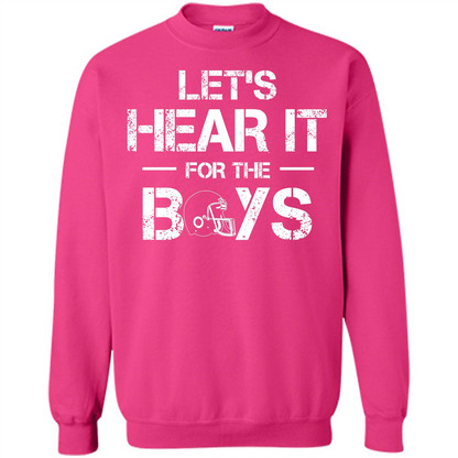Football T-shirt Let's Hear It For The Boys Heliconia