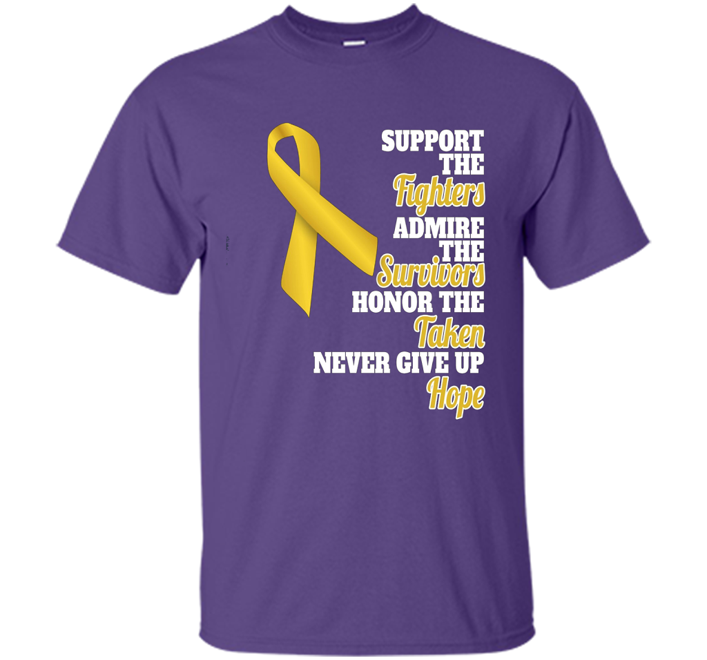 Cancer Awareness T-shirt Support Childhood Cancer Awareness Purple
