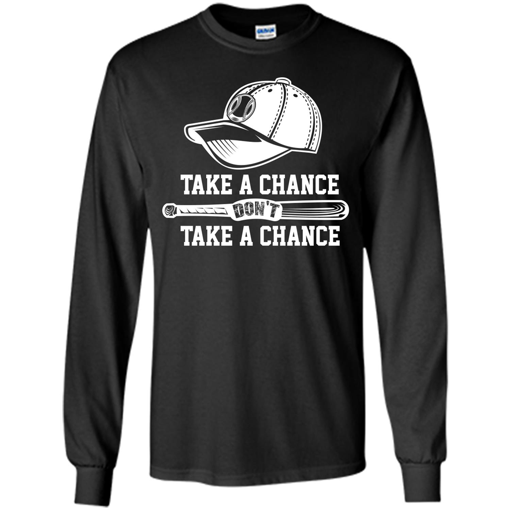 Football T-shirt Take A Chance Don't Take A Chance Black