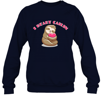 I Heart Cailin Sloth Shirt Sweatshirt Sweatshirt Navy