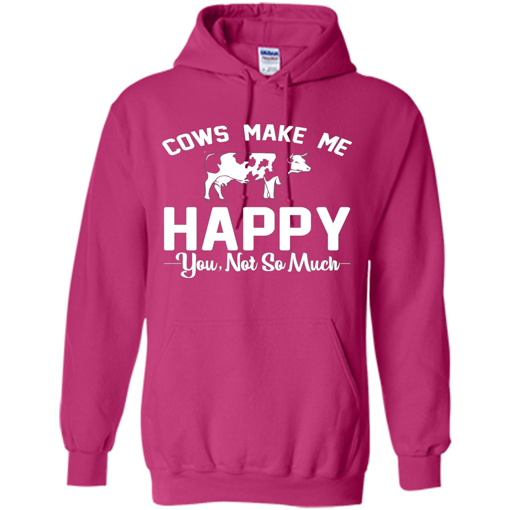 Cow Lovers T-shirt Cows Make Me Happy You Not So Much T-shirt Heliconia