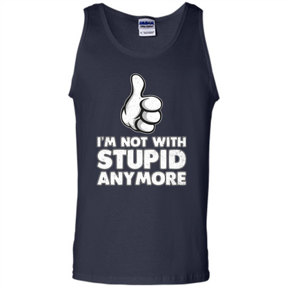 I'm Not With Stupid Anymore T-shirt Navy
