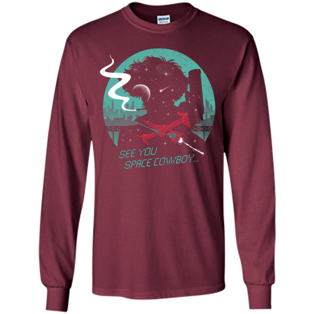 Space Cowboy T-shirt See You Space Cowboy Maroon