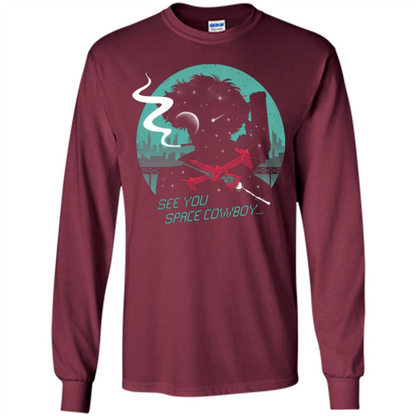 Space Cowboy T-shirt See You Space Cowboy Maroon