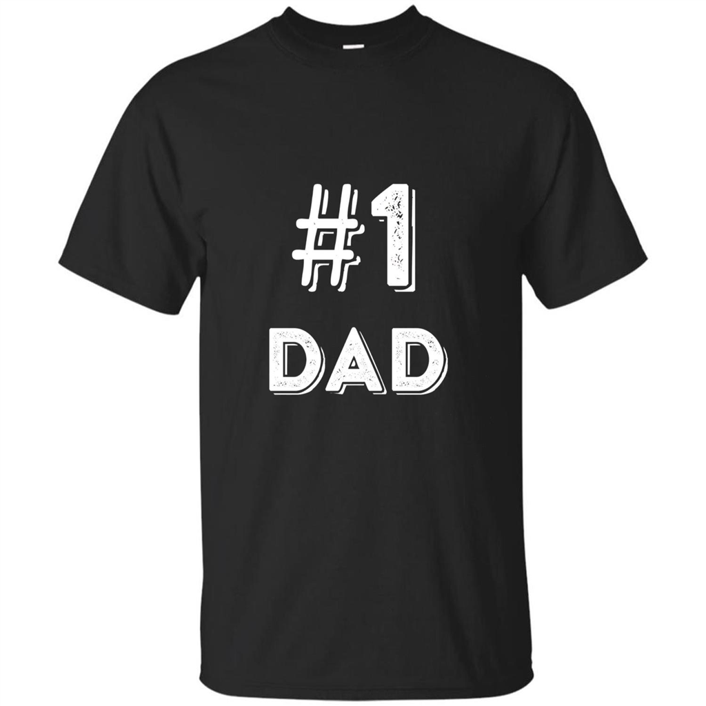 Fathers Day T-shirt Dad No.1 T-shirt Black