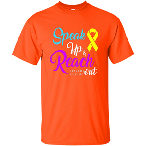 Speak Up and Reach Out Prevent Suicide Awareness T-shirt