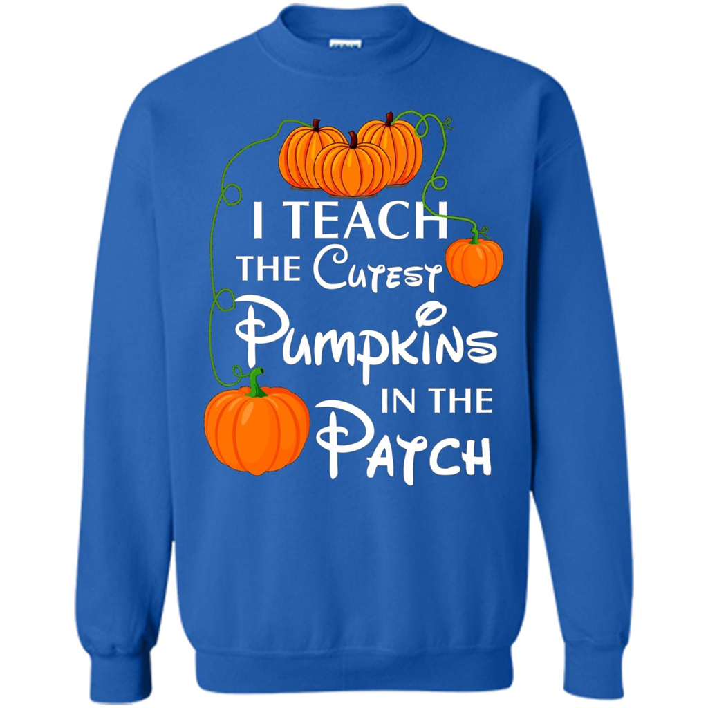 I Teach The Cutest Pumpkin In The Patch Funny T-shirt Royal