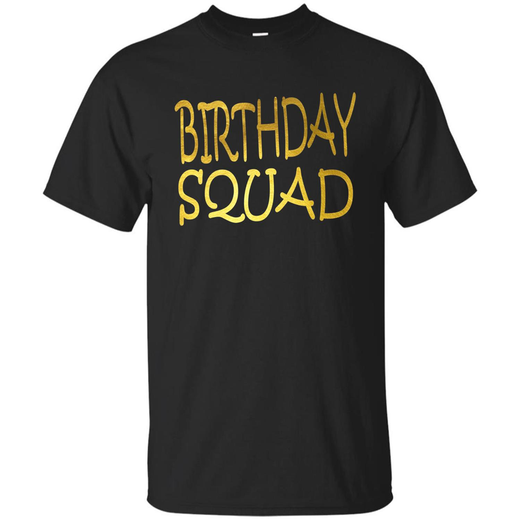 Birthday Squad T-shirt Black