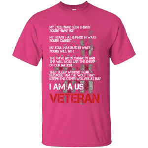 Military T-shirt I Am A Us Veteran T-shirt