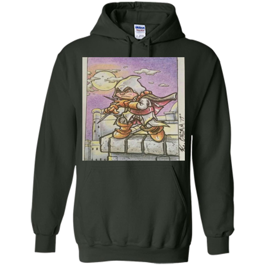 Assassin - Walk Under A Full Moon's Light T-Shirt Forest Green