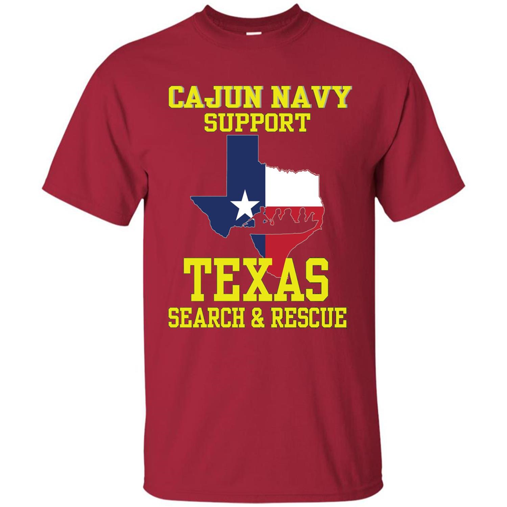 Cajun Navy Support Texas Search And Rescue T-shirt Cardinal