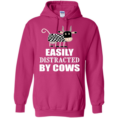 Cow T-shirt Easily Distracted By Cows T-shirt Heliconia