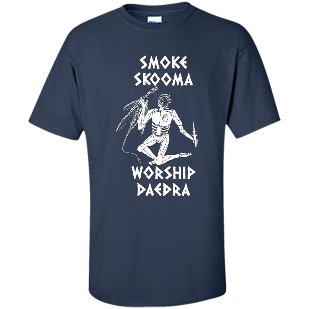 Smoke Skooma Worship Daedra T-shirt Navy