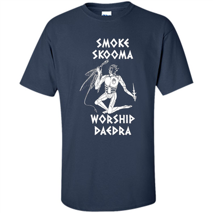 Smoke Skooma Worship Daedra T-shirt Navy