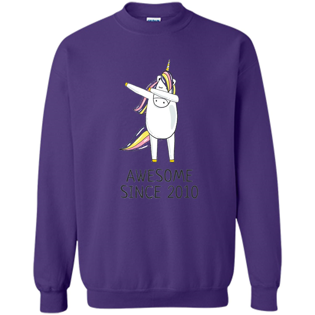 Awesome Since 2010 T-shirt Born In 2010 Purple