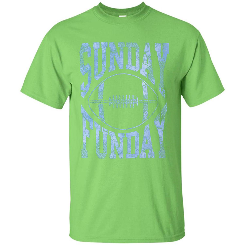 Football T-shirt Sunday Funday Football SeasonT-Shirt Lime
