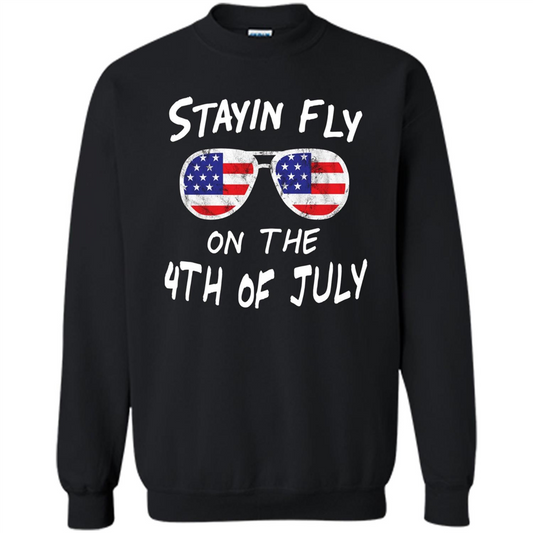 Independence Day T-shirt Stayin Fly On The 4th Of July Black