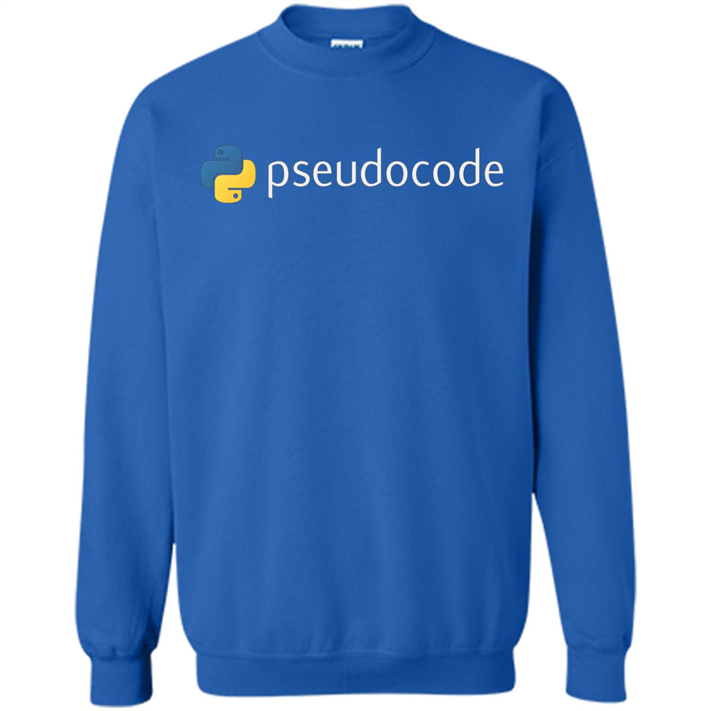 Funny Python Programming Pseudocode T-shirt Royal