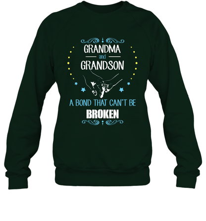 Grandma And Grandson A Bond Cant Be Broken Shirt Sweatshirt Sweatshirt Forest