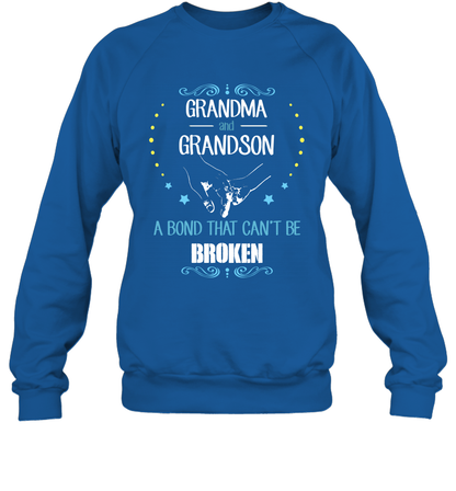 Grandma And Grandson A Bond Cant Be Broken Shirt Sweatshirt Sweatshirt Royal