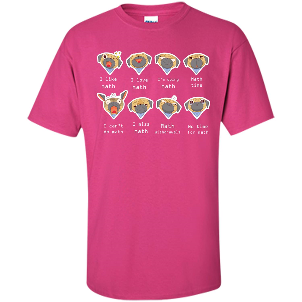 I Love Math T-shirt Dog Emotion Heliconia