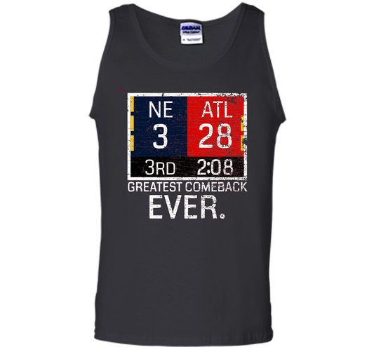 New England 3 - Atlanta 28 T-shirt - Greatest Comeback Ever T-shirt Black