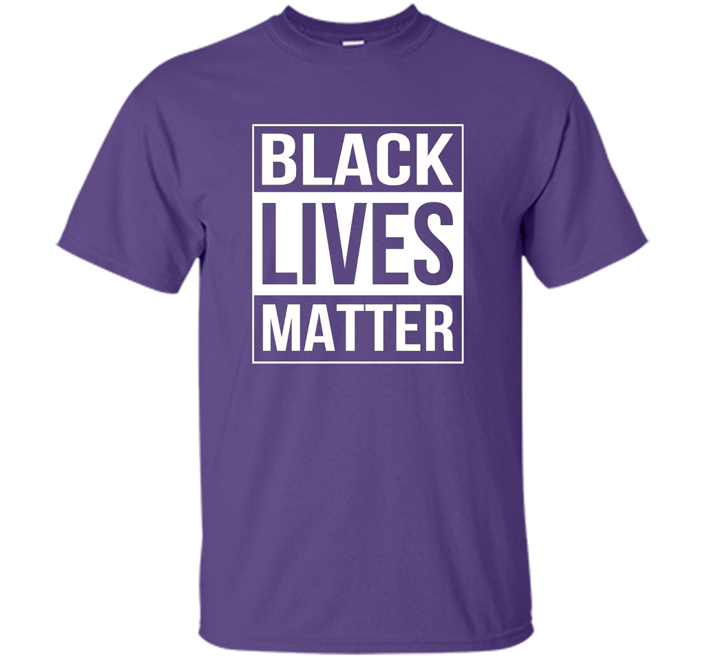 Black Lives Matter Political Protest T-Shirt shirt Purple