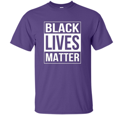 Black Lives Matter Political Protest T-Shirt shirt Purple