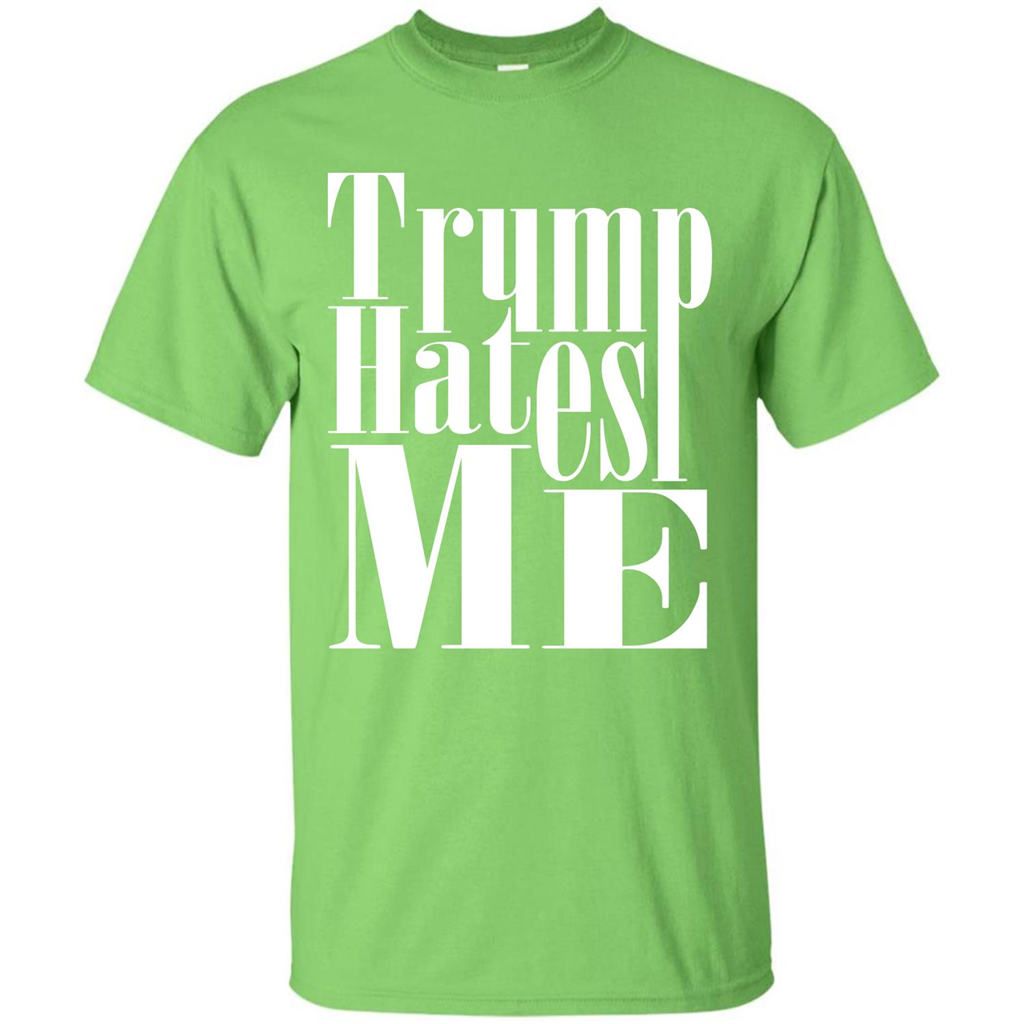President America Hates Me T-shirt Lime