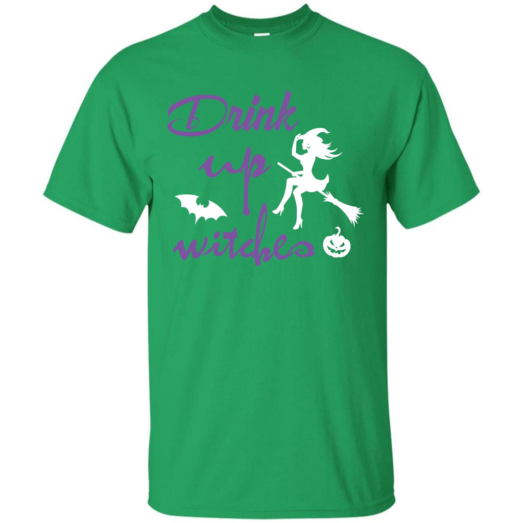 Halloween T-shirt Drink Up Witches T-shirt Irish Green