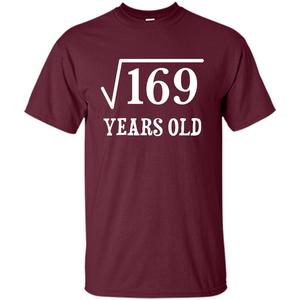 Square Root of 169 T-shirt 13th birthday T-shirt