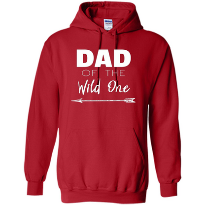 Dad and Kids T-shirt Dad Of The Wild One Father T-shirt Red