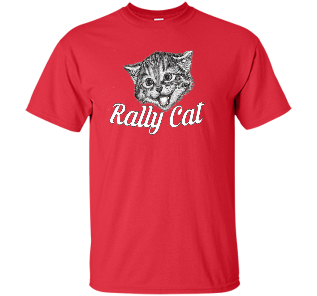 Cat Lover T-shirt Saint Louis Rally Cat T-shirt Red