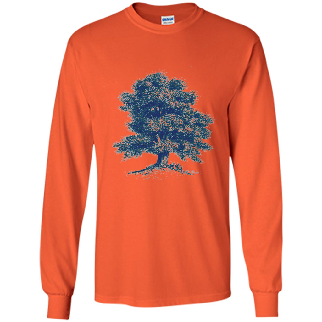 Maple Tree T-Shirt. Tree Natural Maple Tree T-shirt Orange