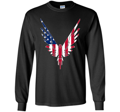 Be A Maverick American Flag Logo T-Shirt shirt Black
